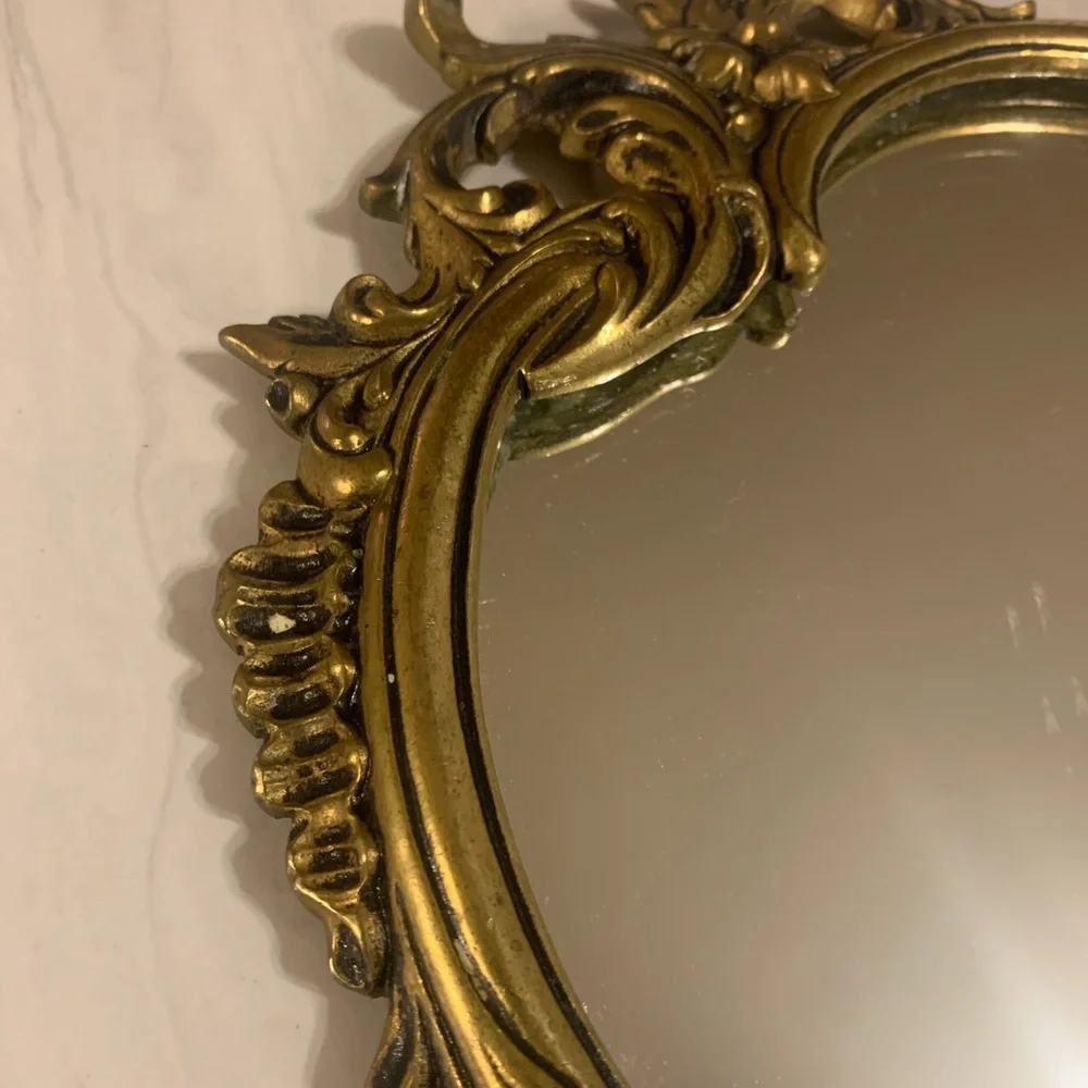 🔥💕WOW Very large vintage mirror in Victorian brass🔥RARE - Picture 5 of 16